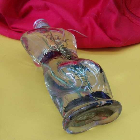 👩‍❤️‍👩Vintage Lady 👩‍❤️‍👩Glass Bottle With Flowers Inside - Picture 4 of 8